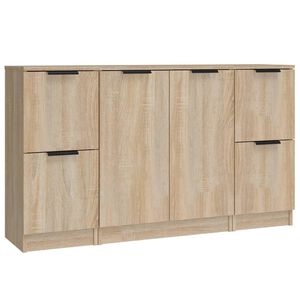 vidaXL Senkit 3 kpl Sonoma-tammi tekninen puu