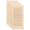 vidaXL Kaapin Ovet S&auml;leikk&ouml; Design 4 kpl 61,5x29,5cm massiivipuu m&auml;nty