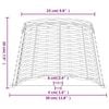 vidaXL Lampunvarjostin ruskea &Oslash;30x20 cm paju