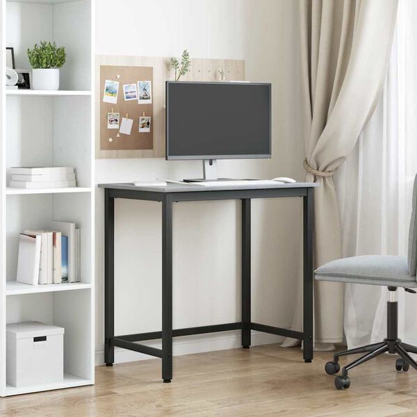 vidaXL P&ouml;yt&auml; Harmaa Sonoma 100 x 50 x 76,5 cm Kehitetty puu ja ter&auml;s