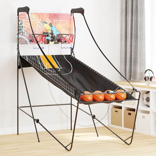 vidaXL Basketball Arcade Machine 4 pallolla 2 pelaajalle