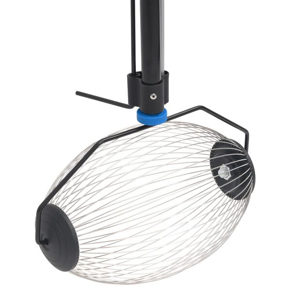 vidaXL P&auml;hkin&auml;poimuri sininen 127 cm ter&auml;s