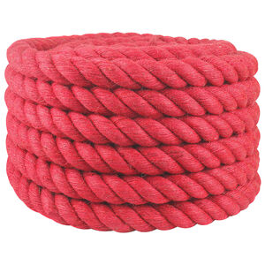 vidaXL Juuttinaru 50 mm Punainen 100% Tossa juutti