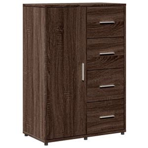 vidaXL Senkki ruskea tammi 60x31x84 cm tekninen puu