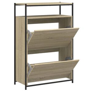 vidaXL Kenk&auml;kaappi Sonoma-tammi 75x34x112 cm tekninen puu