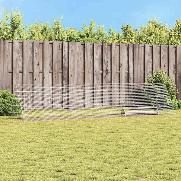 vidaXL Kanah&auml;kki Hopea 430 x 100 x 85 cm Galvanoitu ter&auml;s