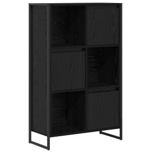 vidaXL Kirjahylly 68 x 30 x 108.5 cm Tekninen puu Musta tammi.