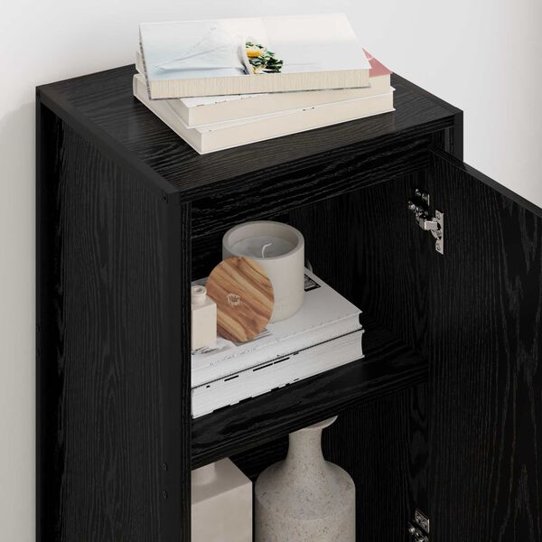 vidaXL Sivup&ouml;yt&auml; Musta tammi. 43 x 36 x 75,5 cm Tekninen puu