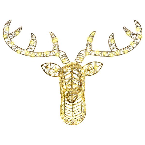 vidaXL Poron vet&auml;m&auml; joulusleigh L&auml;mmin valkoinen 60 cm PET