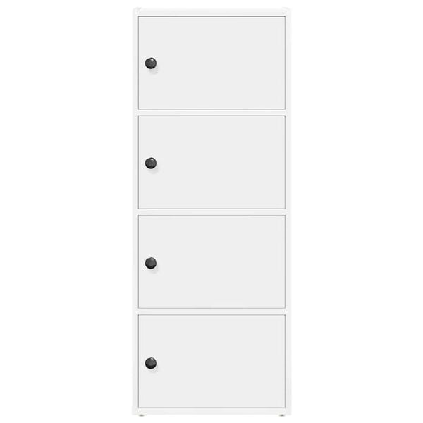 vidaXL Kirjahylly valkoinen 40x24x102 cm tekninen puu