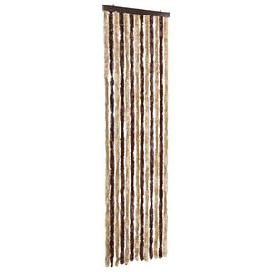vidaXL Hy&ouml;nteisverho beige ja vaaleanruskea 56x185 cm Chenille