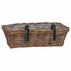 vidaXL Ripustettava Ruukku Kori 2 pcs Ruskea 48 x 22 x 15 cm