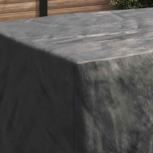 vidaXL Huonekalusuojus Yksiv&auml;rinen Musta 300 x 140 x 90 cm 600D