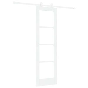vidaXL Liukuovi ORKDAL Valkoinen 61 x 198,5 cm T&auml;ysi m&auml;nty ja lasi