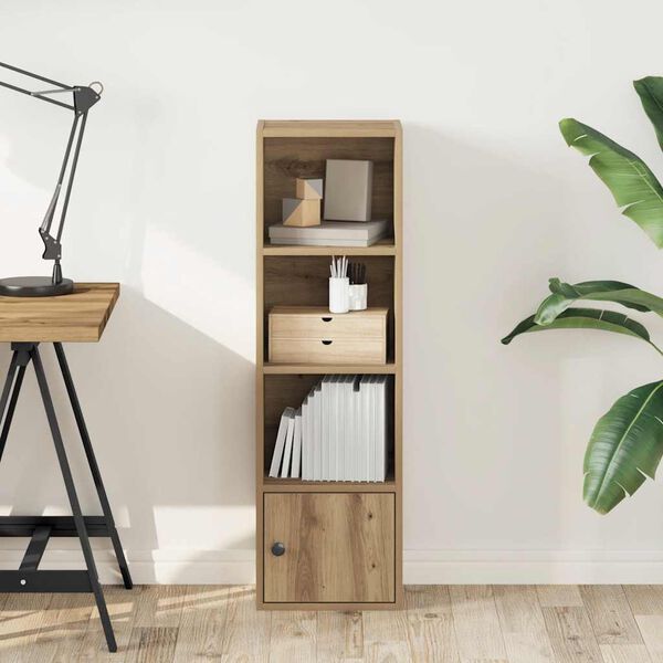 vidaXL Kirjahylly artesaani tammi 31x24x102 cm tekninen puu