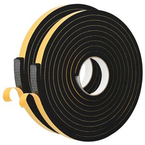 vidaXL Itsekiinnittyv&auml; vaahtoteippi 2 kpl Musta 20mm x 5m CR-vahto