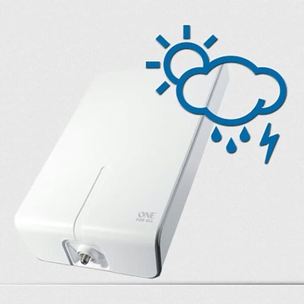 One For All TV-antenni ulkotiloihin 32,2x20x6,3 cm valkoinen