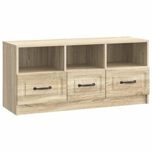 vidaXL TV-kaappi Sonoma-tammi 102 x 34,5 x 47 cm Tekninen puu