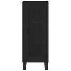 vidaXL Kaappi musta 34,5x34x180 cm tekninen puu