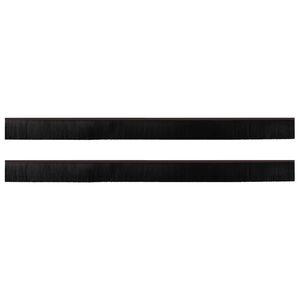 vidaXL Itsekiinnittyv&auml;t oven harjatiivisteet 2 pcs Ruskea 100 cm