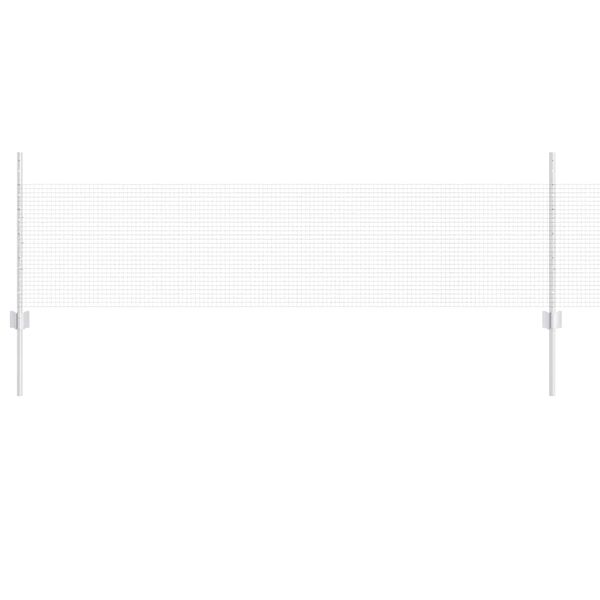 vidaXL Aita ja tolppa Hopea 0,5 x 25 m Ter&auml;s