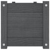 vidaXL Korotetut kukkalaatikot 2 kpl harmaa 150x31x31 cm täysi mänty