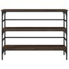 vidaXL Konsolipöytä ruskea tammi 100x32x75 cm tekninen puu