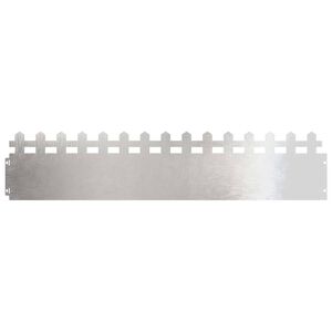 vidaXL Nurmikonreunukset 10 kpl 103 x 0,05 x 22 cm Ruostumaton ter&auml;s