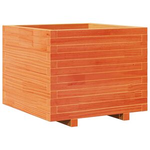 vidaXL Puutarhakukkalaatikko vahanruskea 60x60x49,5 cm t&auml;ysi m&auml;nty