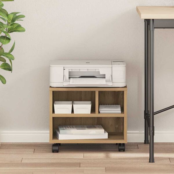 vidaXL Tulostinpidike Artisan tammi 41 x 32 x 34,5 cm Tekninen puu