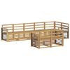 vidaXL Ulkosohvakokoelma 8 pcs valkoinen 306 x 128,5 x 73 cm