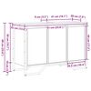 vidaXL Allaskaappi Muut Artisan tammi 91 x 35 x 60 cm Tekninen puu