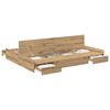 vidaXL S&auml;ilytystilallinen s&auml;ngynrunko ovella Artisan tammi 4FT6 Double