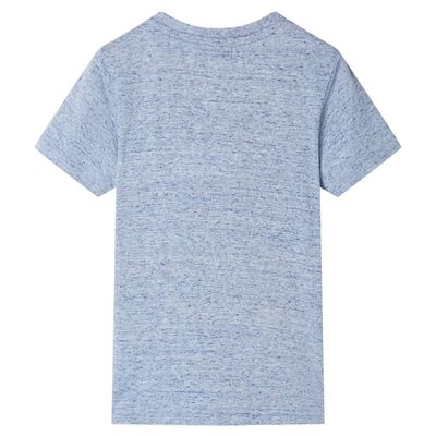 Lasten lyhythihainen T-paita meleerattu sininen 92