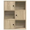 vidaXL Kirjahylly Sonoma Oak 60x24x76,5 cm Engineered Wood