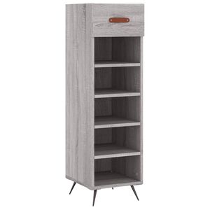 vidaXL Kenk&auml;kaappi harmaa Sonoma 30x35x105 cm tekninen puu