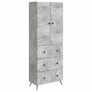 vidaXL Kaappisarja 2 pcs Betoninharmaa 66 x 34,5 x 90 cm Tekninen puu