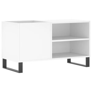vidaXL LP-levyjen s&auml;ilytyskaappi valkoinen 85x38x48 cm tekninen puu
