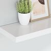 vidaXL Kelluvat sein&auml;hyllyt kpl valkoinen 50x23x3,8 cm MDF