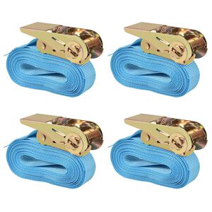 vidaXL R&auml;ikk&auml; kuormaliinat 4 kpl 0,8 tonnia 6mx25mm Sininen