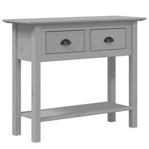 vidaXL Konsolip&ouml;yt&auml; BODO harmaa 91x35x74 cm t&auml;ysi m&auml;nty