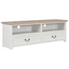vidaXL TV-taso valkoinen 120x30x40 cm puu