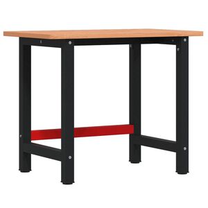 vidaXL Ty&ouml;penkki 100x60x81,5 cm t&auml;ysi py&ouml;kki suorakaide