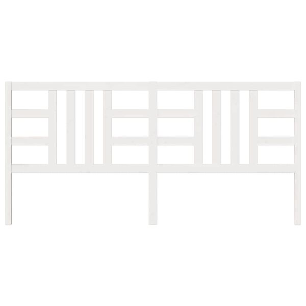 vidaXL S&auml;ngynp&auml;&auml;ty valkoinen 206x4x100 cm t&auml;ysi m&auml;nty