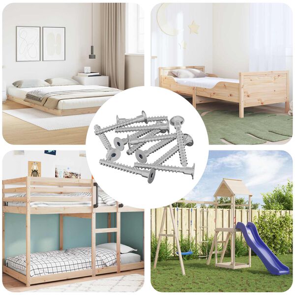 vidaXL Ruuvi 5143 pcs Sinkitty 5 x 40 mm Rauta