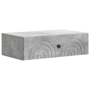 vidaXL Sein&auml;lle Asennettava Sivup&ouml;yt&auml; Betoninharmaa 59 x 34,5 x 17 cm