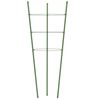 vidaXL Puutarhan kasvituet 3 rengasta 5 kpl vihre&auml; 60 cm ter&auml;s