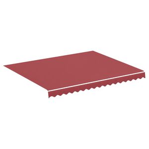vidaXL Vaihtokangas markiisiin viininpunainen 280x245 cm polyesteri