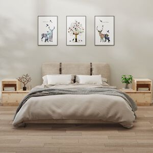 vidaXL Y&ouml;p&ouml;yd&auml;t 2 kpl 60x34x51 cm t&auml;ysi m&auml;nty