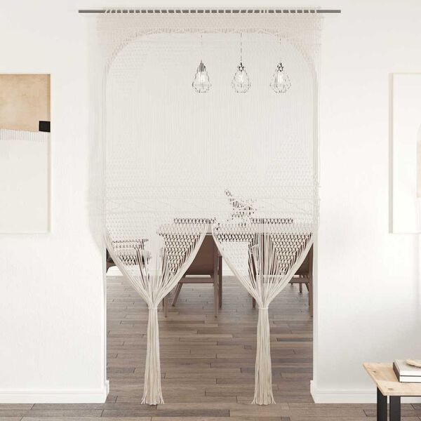 vidaXL Macrame verho 140x240 cm puuvilla